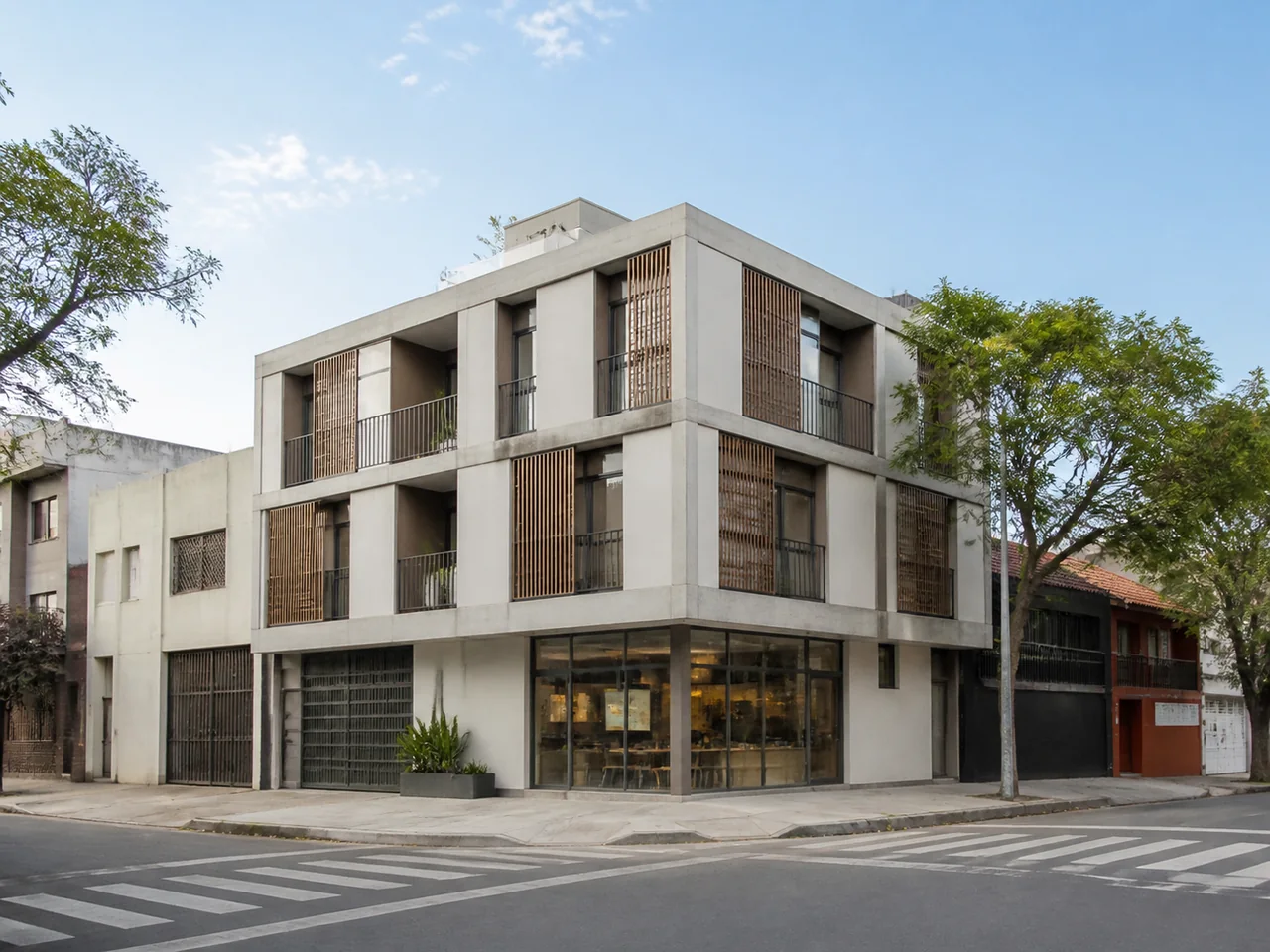 Projeto simulado de edificação urbana de múltiplos pavimentos